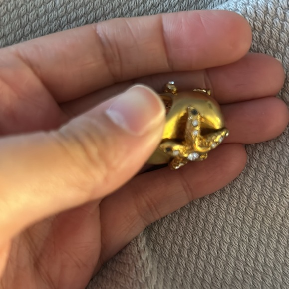 Alexander McQueen Starfish Skull Gold Ring- Size 11 (sizing chart in pics) - Picture 8 of 8